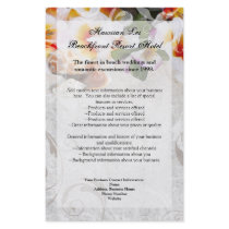Plumeria Orchid Lei in Sand Program Flyer