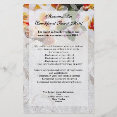 Plumeria Wedding Invitations on Wedding Invitation Set