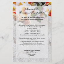 Plumeria Orchid Lei in Sand Program Flyer