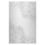 Plumeria satin-like floral stationery