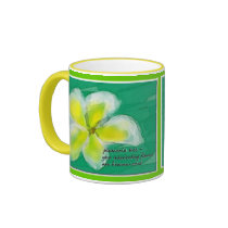 Plumeria Tree Haiku Mug