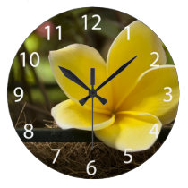 Plumeria Wall Clock