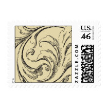 Plumes and curves sketch stamps