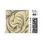 Plumes and curves sketch stamps