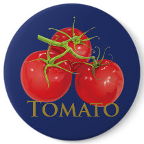 Plump Red Tomatoes buttons by aproducetrail Plump Red Tomatoes buttons
