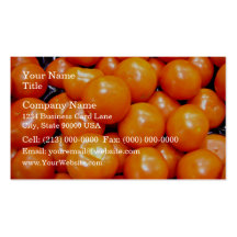 Plump ripe tomatoes business cards