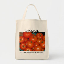 Plump Thing With A Navel Tote Bags