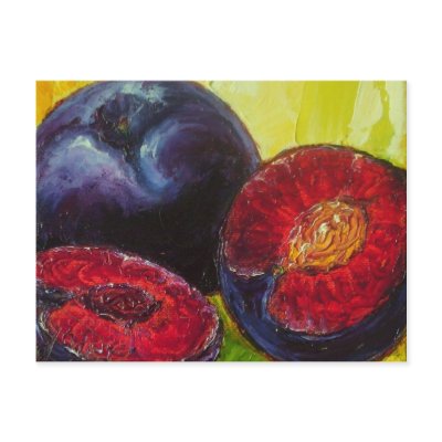 Plums Post Card by OriginalsbyParis