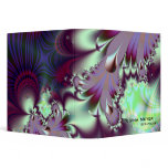 Plumule · Fractal Art · Purple & Aqua binders