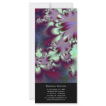 Plumule · Fractal Art · Purple & Aqua Custom Rack Card