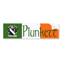 Plunkett Coat of Arms Bumper Sticker bumper stickers by irishcountry Plunkett Coat of Arms Bumper Sticker bumper stickers