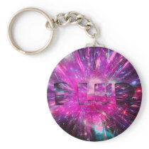 PLUR Magenta Keychain