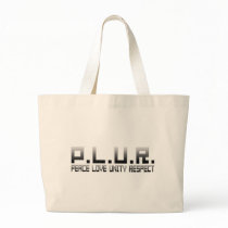 PLUR - Peace Love Unity Respect Tote Bags