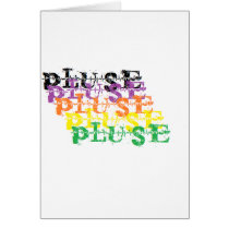 pluse greeting card