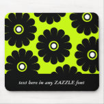 PLUSH FLOWERS in NEON LIGHTS MOUSEPAD