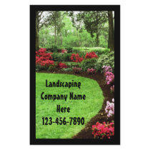 Plush Green Landscape Lawn Care Business Flyers