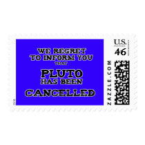 Pluto cancelled stamp