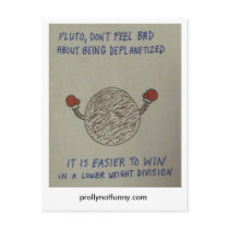 pluto, don't feel bad about being deplanetized post cards