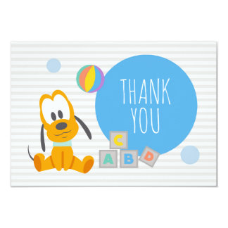 birthday pluto thank card mickey invitations mouse announcements
