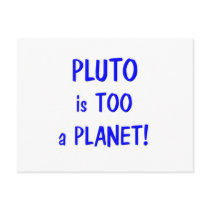 Pluto is a planet postcards