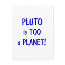 Pluto is a planet postcards