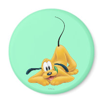 Pluto Laying Down 1 Refrigerator Magnets