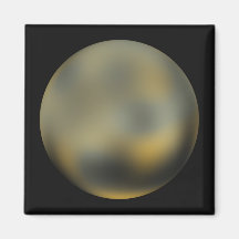 Pluto planet giant ball in the sky magnet
