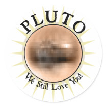 Pluto - We Still Love You stickers by ObsessionDesign Pluto - We Still Love You stickers