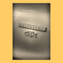 Plymouth Belvedere GTX Badge Emblem Poster Art posters
