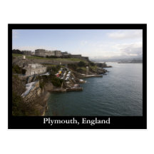Plymouth, England Post Card