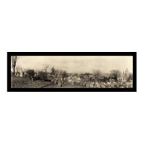Plymouth MA Burial Hill Photo 1910 posters