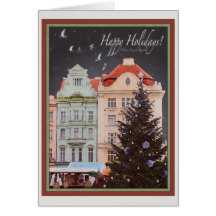 Plzen - Christmas Tree (RG) Greeting Card