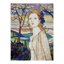 PMACarlson Lady in Lace Poster print