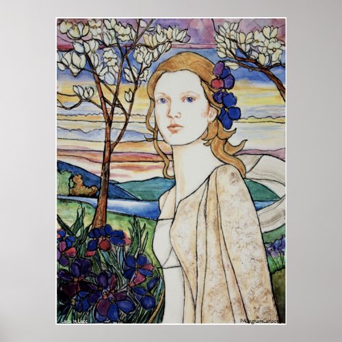 PMACarlson Lady in Lace Poster print