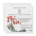 image PMACarlson Red Maple Bonsai Wedding Invitation