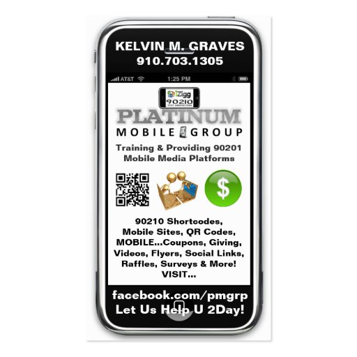 PMG Graves Card2 Business Cards (front side)
