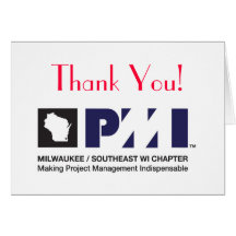 PMI Logo Print Quality, Thank You! Greeting Cards