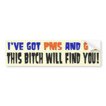 PMS AND GPS BUMPER STICKERS