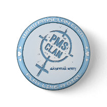 PMS Button- Blue Logo 2 by PMS_Clan PMS Button- Blue Logo 2