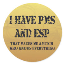 PMS & ESP stickers by SillyShirts PMS & ESP stickers