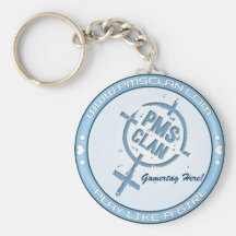 PMS Keychain- Blue Logo 2