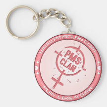 PMS Keychain- Pink Logo 2