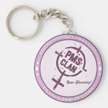 PMS Keychain- Purple Logo 2