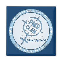 PMS Magnet- Blue Logo 2 by PMS_Clan PMS Magnet- Blue Logo 2