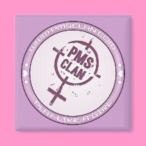 PMS Magnet- Purple Logo 2 magnets