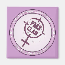 PMS Magnet- Purple Logo 2