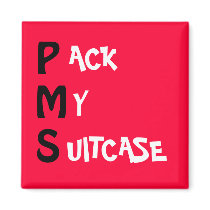 PMS ... PACK MY SUITCASE magnets by RobbieY PMS ... PACK MY SUITCASE magnets