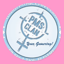PMS Sticker- Blue Logo 2 stickers