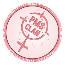 PMS Sticker- Pink Logo 2