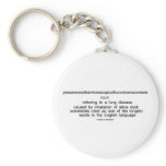 Pneumonoultramicroscopicsilicovolcanoconiosis Key Chain